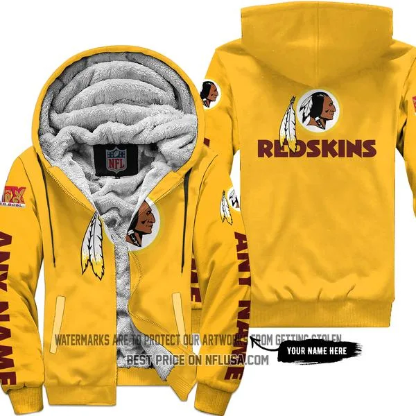 Limited Edition - Washington Red Skins - Fleece Zip Hoodie