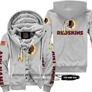 Limited Edition - Washington Red Skins - Fleece Zip Hoodie