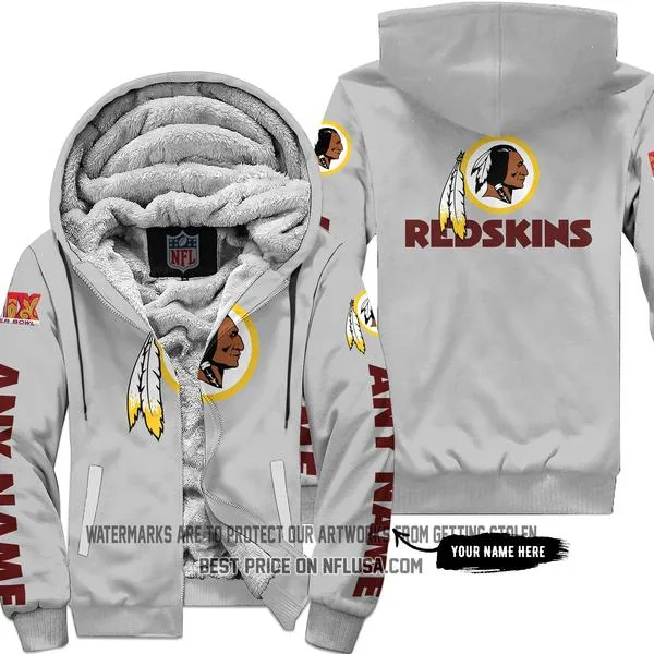 Limited Edition - Washington Red Skins - Fleece Zip Hoodie