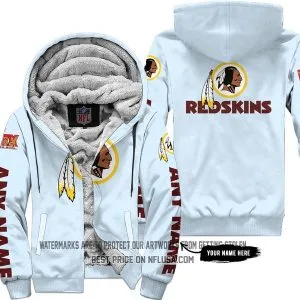 Limited Edition - Washington Red Skins - Fleece Zip Hoodie