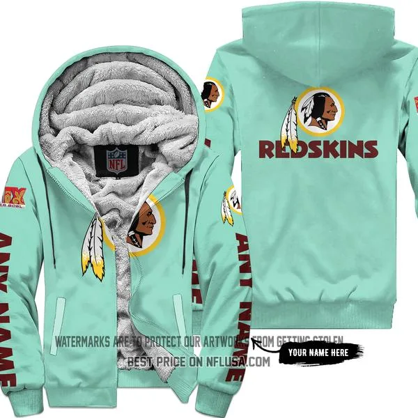 Limited Edition - Washington Red Skins - Fleece Zip Hoodie