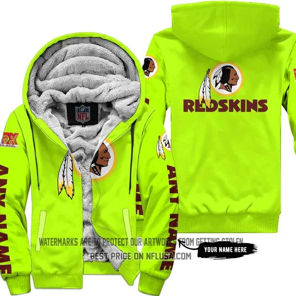 Limited Edition - Washington Red Skins - Fleece Zip Hoodie