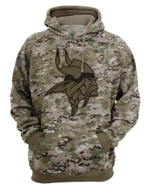 Minnesota Vikings Hoodie 3D Collection 2 - Image 2