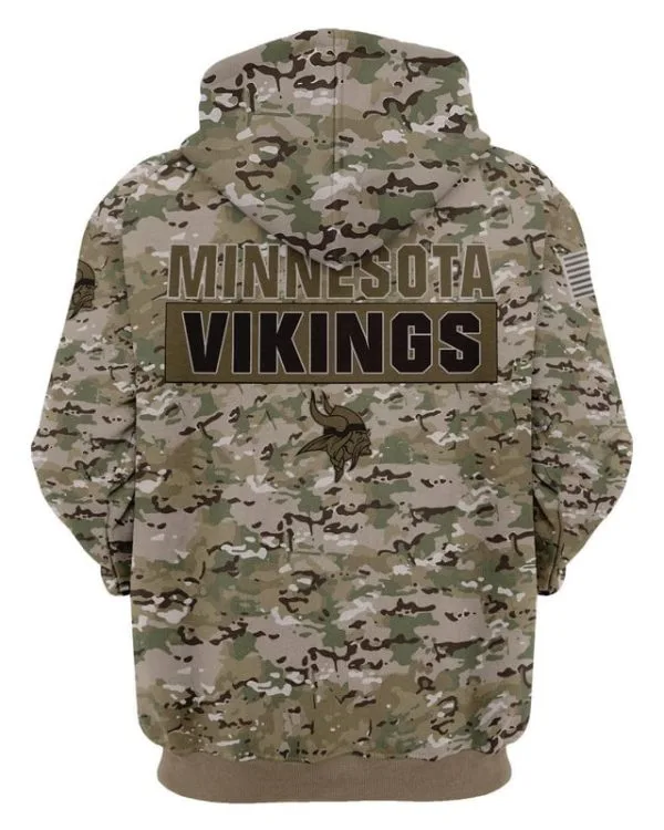 Minnesota Vikings Hoodie 3D Collection 2 - Image 3