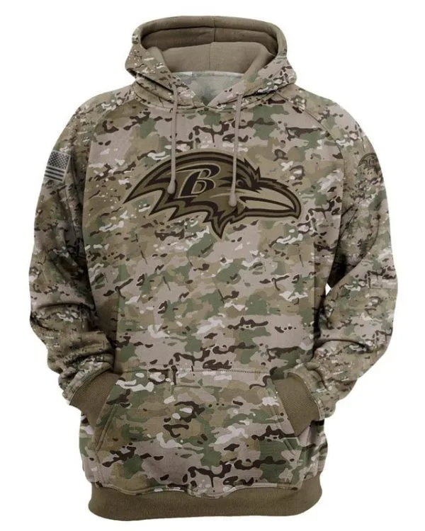 Baltimore Ravens Hoodie 3D Collection 2 - Image 2
