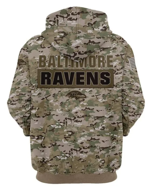 Baltimore Ravens Hoodie 3D Collection 2 - Image 3