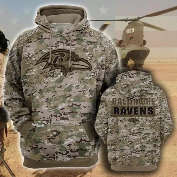Baltimore Ravens Hoodie 3D Collection 2