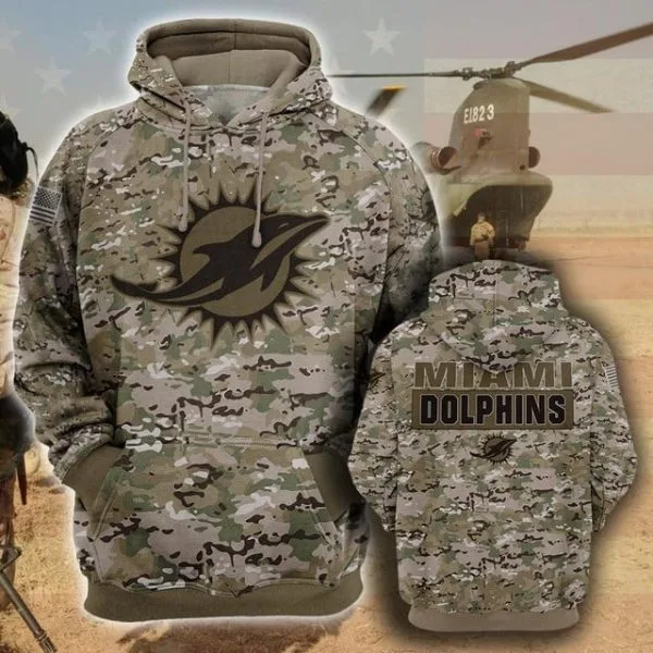 Miami Dolphins Hoodie 3D Collection 2