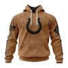 Indianapolis Colts  Salute To Service Club Pullover Hoodie - Brown
