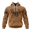 Jacksonville Jaguars  Salute To Service Club Pullover Hoodie - Brown