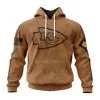 Kansas City Chiefs  Salute To Service Club Pullover Hoodie - Brown