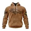 Denver Broncos  Salute To Service Club Pullover Hoodie - Brown
