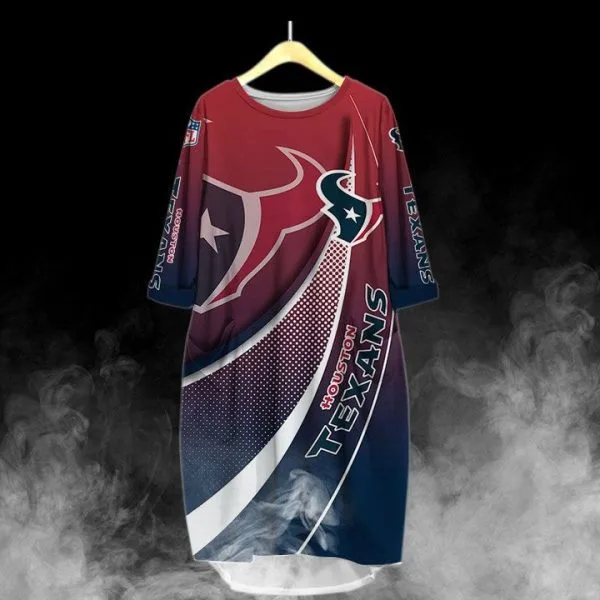 Limited Edition - Houston Texans Batwing Pocket Dress LN37