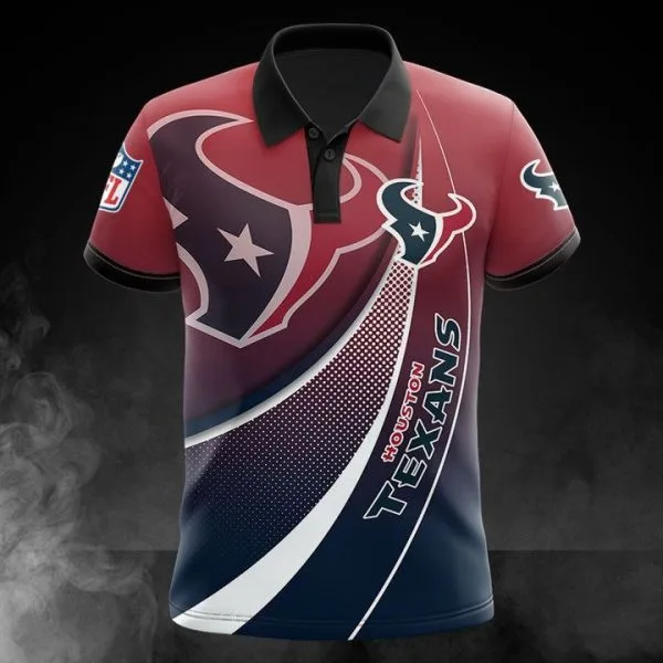 Limited Edition - Houston Texans Polo T-Shirt Full Size LN48