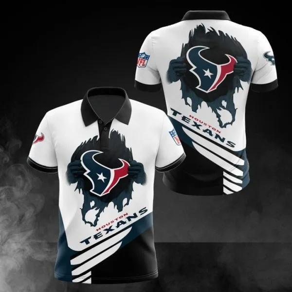 Houston Texans Polo T-Shirt Full Size PA78