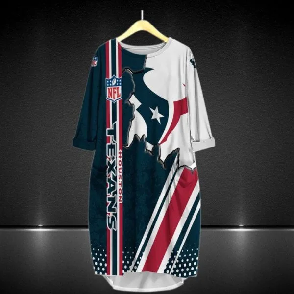 Houston Texans Batwing Pocket Dress HI73