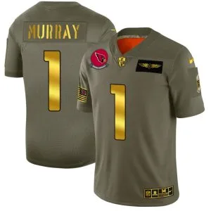 Arizona Cardinals #1 Kyler Murray NFL Men's Nike Olive Gold 2019 Salute to Service Limited Jersey - Custom Name