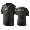 Browns #6 Baker Mayfield Men's Stitched NFL Vapor Untouchable Limited Black Golden Jersey - Custom Name