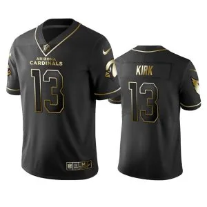 Cardinals #13 Christian Kirk Men's Stitched NFL Vapor Untouchable Limited Black Golden Jersey - Custom Name