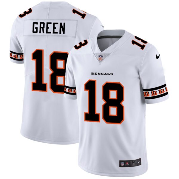 Cincinnati Bengals #18 A.J. Green Nike White Team Logo Vapor Limited NFL Jersey - Custom Name
