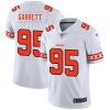Cleveland Browns #95 Myles Garrett Nike White Team Logo Vapor Limited NFL Jersey - Custom Name
