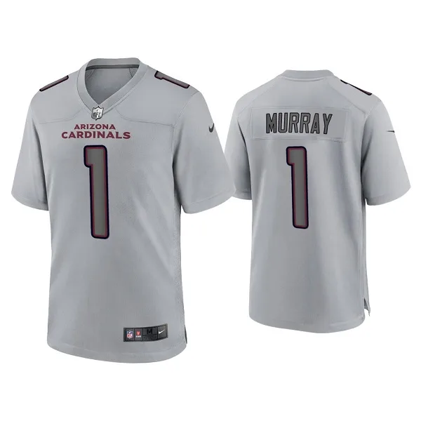 Men's Arizona Cardinals #1 Kyler Murray Grey Atmosphere Fashion Stitched Game Jersey - Custom Name