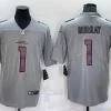 Men's Arizona Cardinals #1 Kyler Murray Grey Atmosphere Fashion Stitched Jersey - Custom Name