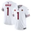 Men's Arizona Cardinals #1 Kyler Murray White 2023 F.U.S.E. With 4-Star C Patch And With John Madden Patch Vapor Limited Stitched Football Jersey - Custom Name