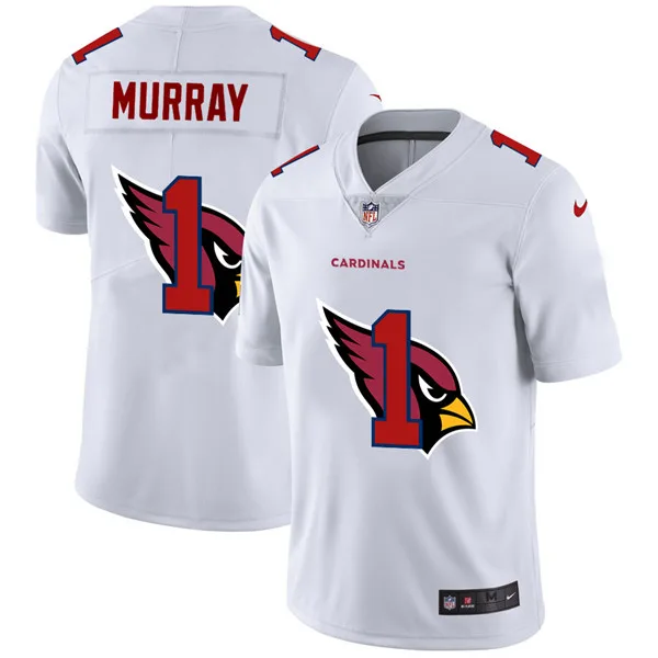 Men's Arizona Cardinals #1 Kyler Murray White NFL Stitched Jersey - Custom Name