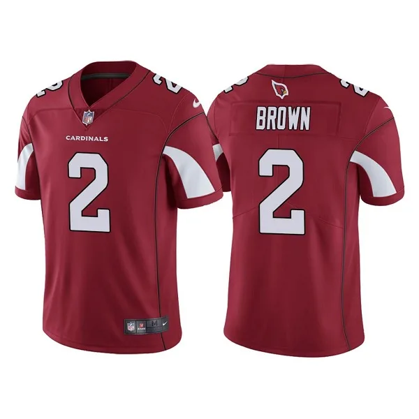 Men's Arizona Cardinals #2 Marquise Brown Red Vapor Untouchable Limited Stitched Jersey - Custom Name