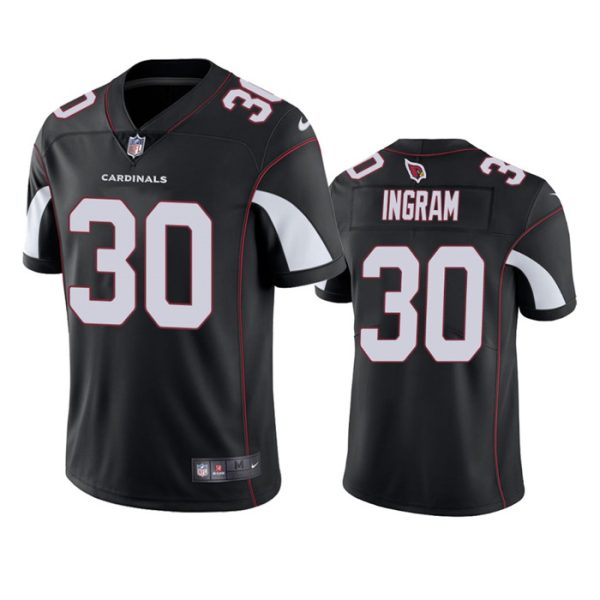 Men's Arizona Cardinals #30 Keaontay Ingram Black Vapor Untouchable Stitched Football Jersey - Custom Name