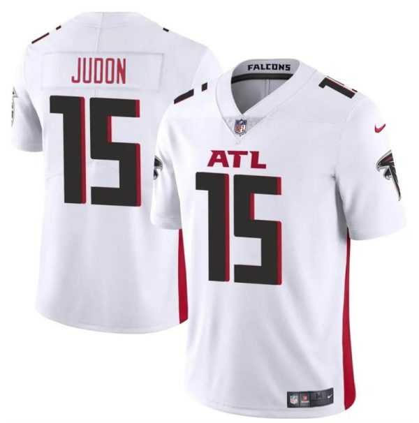 Men's Atlanta Falcons #15 Matthew Judon White Vapor Untouchable Limited Stitched Football Jersey - Custom Name