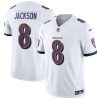 Men's Baltimore Ravens ACTIVE PLAYER Custom White 2023 F.U.S.E Vapor Football Jersey - Custom Name