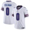 Men's Buffalo Bills #0 Keon Coleman White 2024 Draft Vapor Untouchable Limited Stitched Football Jersey - Custom Name