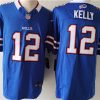 Men's Buffalo Bills #12 Jim Kelly Blue 2023 F.U.S.E. Vapor Untouchable Limited Stitched Jersey - Custom Name