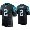 Men's Carolina Panthers #2 D.J Moore Black Vapor Untouchable Limited Stitched Jersey - Custom Name