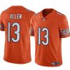 Men's Chicago Bears #13 Keenan Allen Orange Vapor Stitched Football Jersey - Custom Name