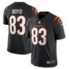 Men's Cincinnati Bengals #83 Tyler Boyd 2021 New Black Vapor Untouchable Limited Stitched Jersey - Custom Name
