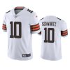 Men's Cleveland Browns #10 Anthony Schwartz White Vapor Untouchable Limited Stitched Jersey - Custom Name