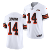 Men's Cleveland Browns #14 Otto Graham White 1946 Collection Vapor Stitched Football Jersey - Custom Name