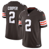 Men's Cleveland Browns #2 Amari Cooper Brown 2023 F.U.S.E. Vapor Untouchable Limited Stitched Jersey - Custom Name