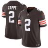 Men's Cleveland Browns #2 Bailey Zappe Brown 2024 F.U.S.E. Vapor Limited Stitched Football Jersey - Custom Name