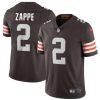 Men's Cleveland Browns #2 Bailey Zappe Brown Vapor Limited Stitched Football Jersey - Custom Name