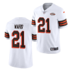 Men's Cleveland Browns #21 Denzel Ward White 1946 Collection Vapor Stitched Football Jersey - Custom Name