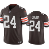 Men's Cleveland Browns #24 Nick Chubb Brown 2023 F.U.S.E. Vapor Untouchable Limited Stitched Jersey - Custom Name