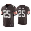 Men's Cleveland Browns #25 Demetric Felton 2021 Brown Vapor Untouchable Limited Stitched NFL Jersey - Custom Name