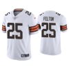 Men's Cleveland Browns #25 Demetric Felton 2021 White Vapor Untouchable Limited Stitched NFL Jersey - Custom Name