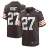 Men's Cleveland Browns #27 Kareem Hunt Brown Vapor Untouchable Limited Stitched Jersey - Custom Name