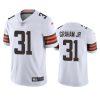Men's Cleveland Browns #31 Thomas Graham Jr. White Vapor Untouchable Limited Stitched Jersey - Custom Name