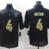 Men's Cleveland Browns #4 Deshaun Watson Black Camo Salute To Service Limited Stitched Jersey - Custom Name